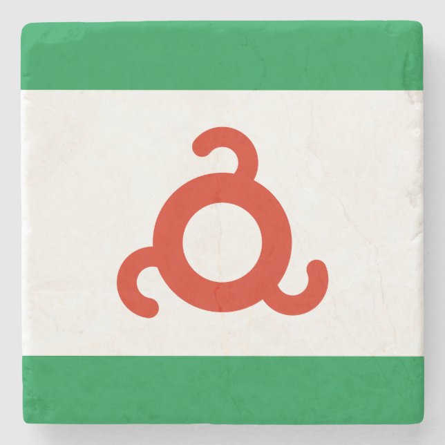 Ingushetiens flagga stenunderlägg (Framsidan)