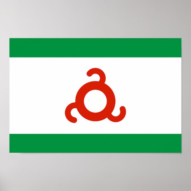 Ingusjien Flagga Poster (Framsidan)