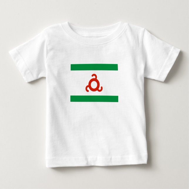 Ingusjien Flagga T Shirt (Framsida)