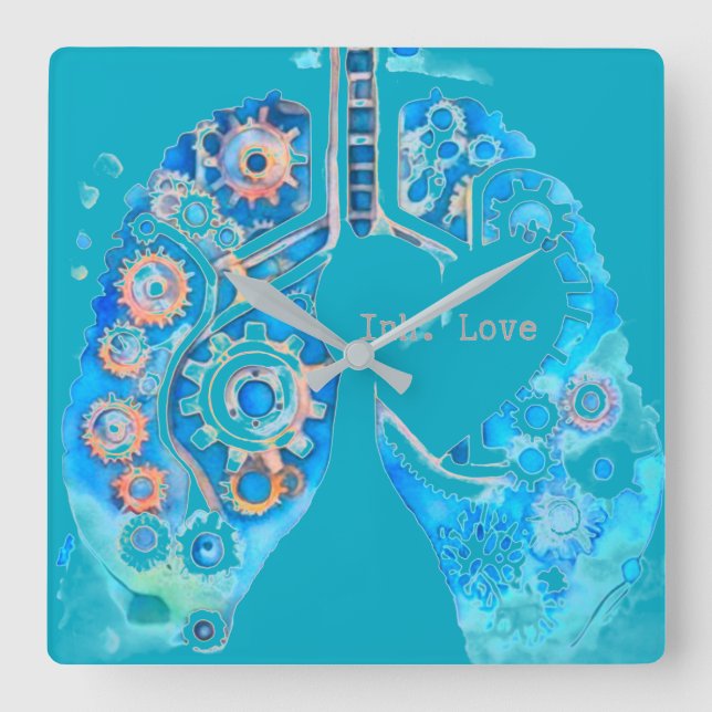 Inh. Love 5 Agenda Fyrkantig Klocka (Framsida)