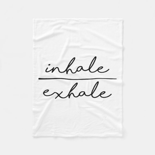 Inhale &amp; Exhale Yoga Lover Women's Yoga Motiva Fleecefilt (Framsidan)