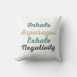 Inhale Asparagus Exhale Negtivity Dekorativ kudde