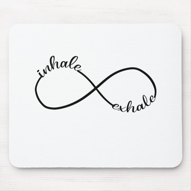Inhale Exhale Infinity Sign Symbol T-Shirt Yogi Musmatta (Framsidan)