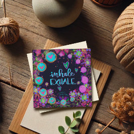 Inhale Exhale Inspirational Hearts Lila Söt