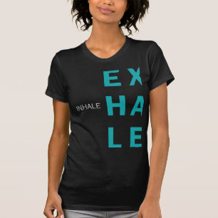 Inhale Exhale Minimalistisk design för yoga-andnin T Shirt