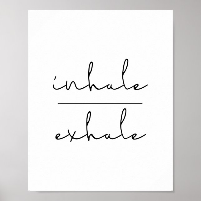 Inhale exhale poster (Framsidan)