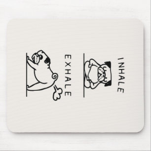 Inhale Exhale Pug Blanket Musmatta