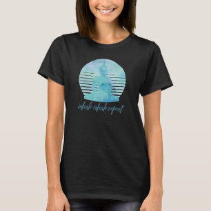 Inhale Exhale Repeat Blue T Shirt
