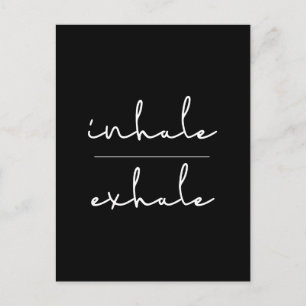 Inhale exhale vykort