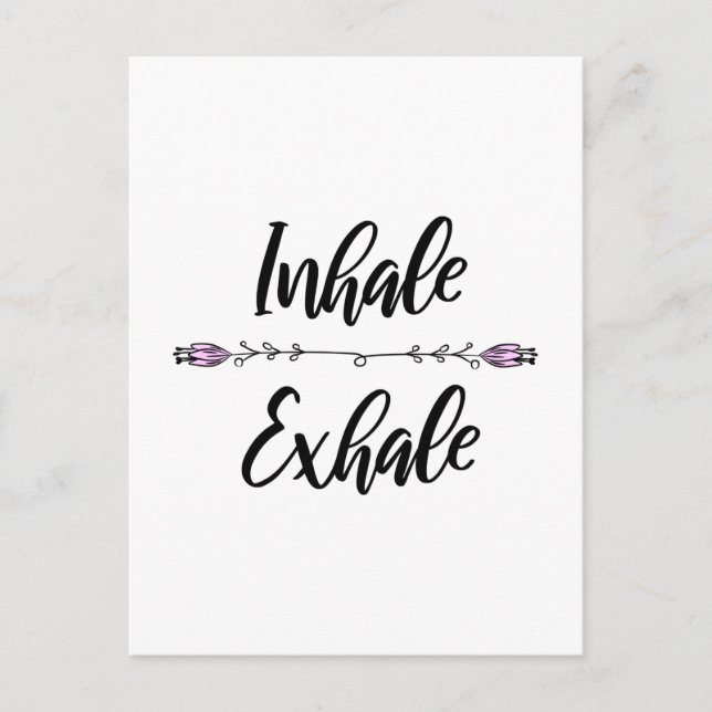 Inhale Exhale Vykort (Framsida)