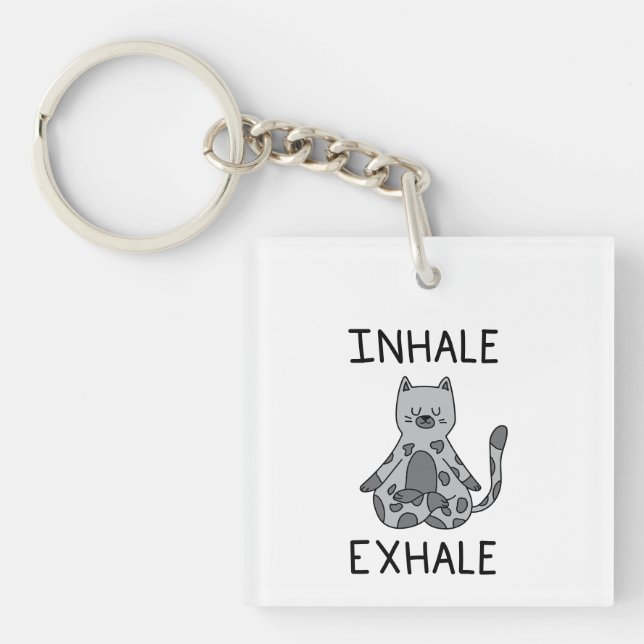 Inhale Exhale Yoga Cat (Framsidan)