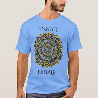 Inhale Exhale Yoga Mandala Välj Happiness Buddha T Shirt
