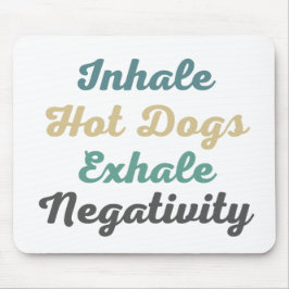 Inhale Hett Hundar Exhale Negativitet Mus Pad Musmatta