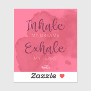 "Inhale My Dreams" - Vinyl Sticker Klistermärken