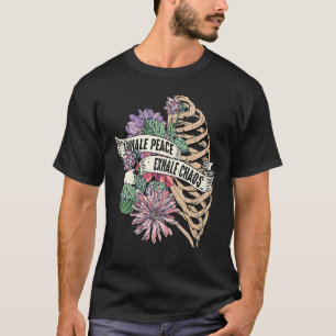 Inhale Peace Exhale Chaos Motivational Sayed Ment T Shirt