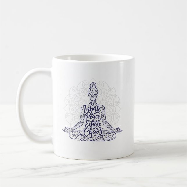 Inhale Peace Yoga Mugg (Vänster)