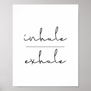Inhale utandas poster