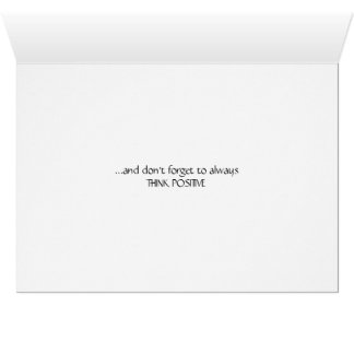 Inhale. Utg. Upprepa. Tänka positiv Hälsningskort