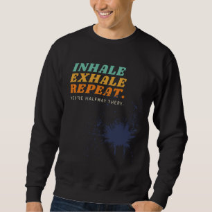Inhaleexhalerepeat Colorful Stänk Lång Ärmad Tröja