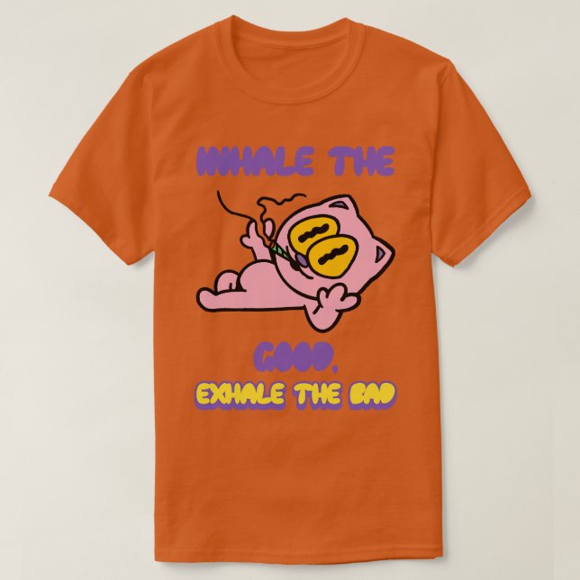 Inhalera bran utsöndra det onda t shirt (Design framsida)