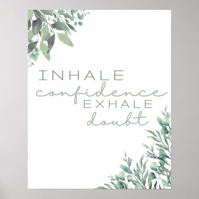 Inhalera inspirationsinstruktionskopia Skriv ut Poster (Framsidan)
