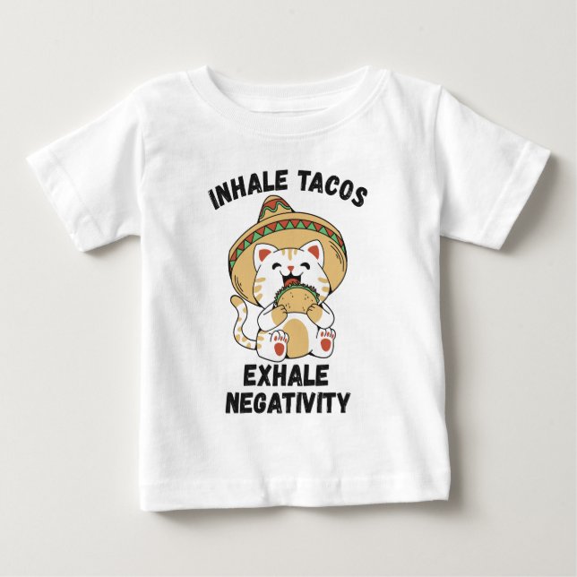 Inhalera takos exfalera negativitet t shirt (Framsida)