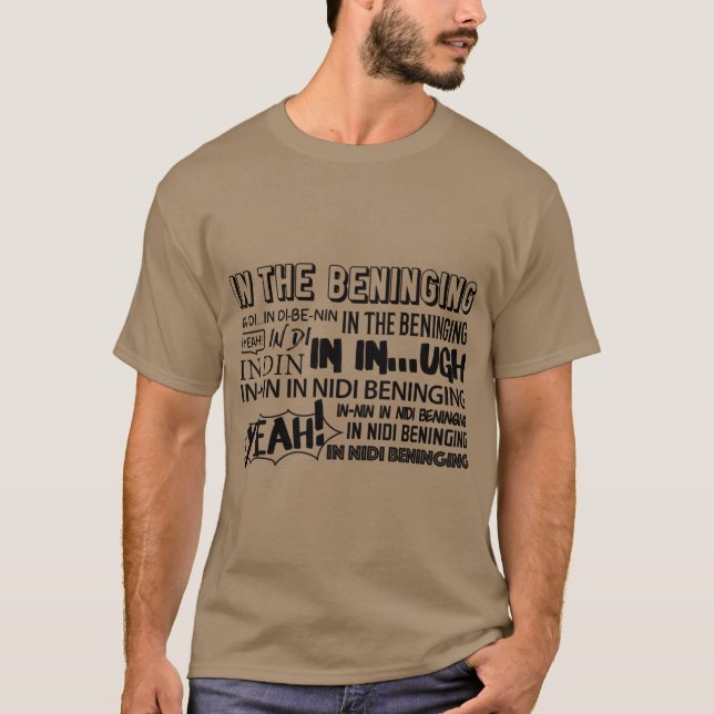 INHE BENINGING BEGINNING retro friends T Shirt (Framsida)