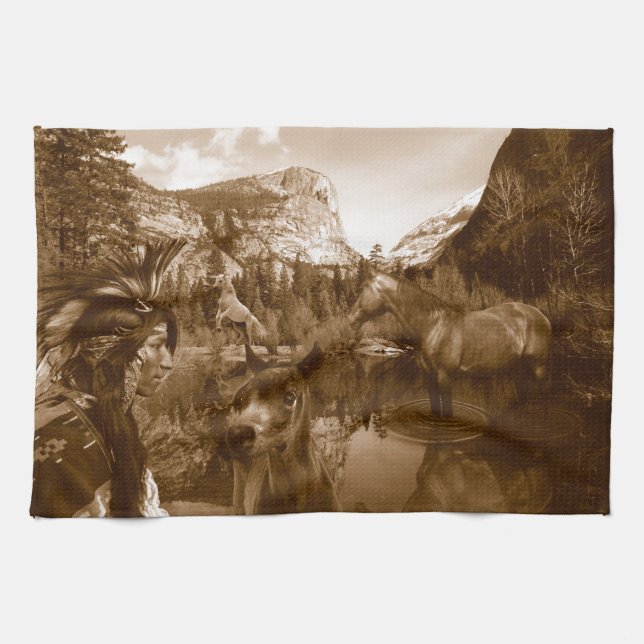 inhemsk amerikan kökshandduk (Horisontell)