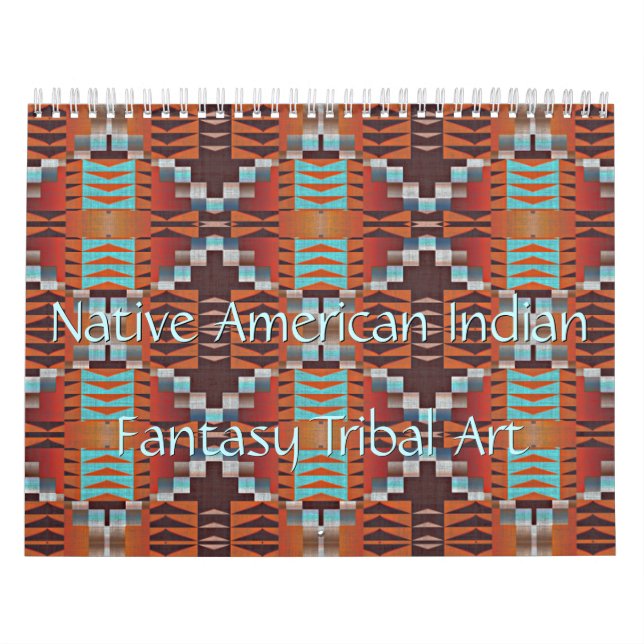 Inhemsk amerikansk indiansk stamkonst kalender (Omslag)