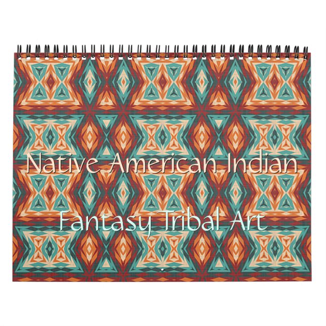 Inhemsk amerikansk indiansk stammönsterkonst kalender (Omslag)