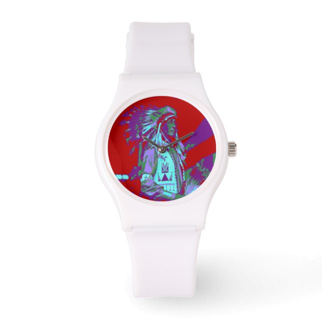 Inhemsk amerikansk popkonst armbandsur (Framsida)