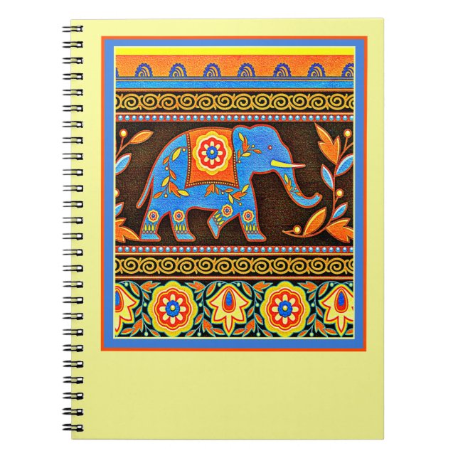 Inhemsk elefant anteckningsbok (Framsidan)
