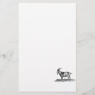 Inhemsk getillustration för vintage - getter brevpapper