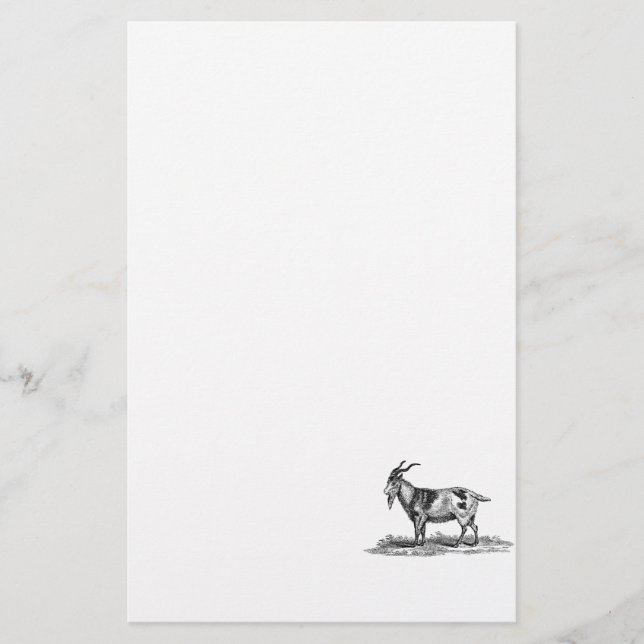 Inhemsk getillustration för vintage - getter brevpapper (Framsida)