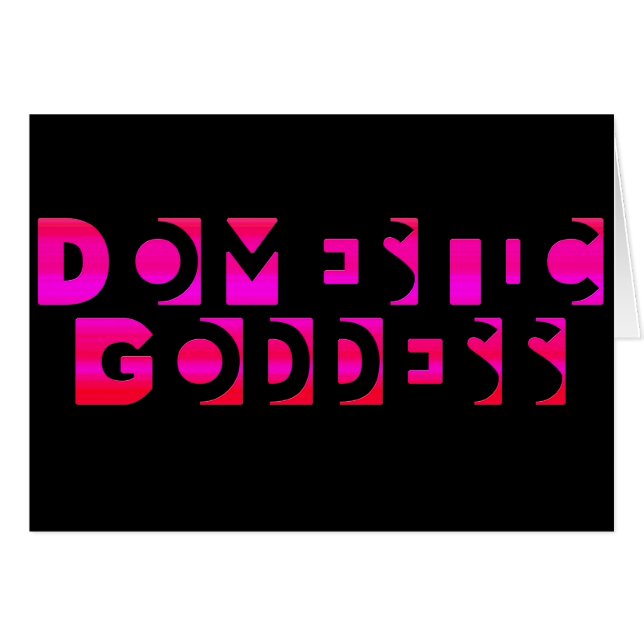 Inhemsk gudinna hälsningskort (Framsidan Horizontal)