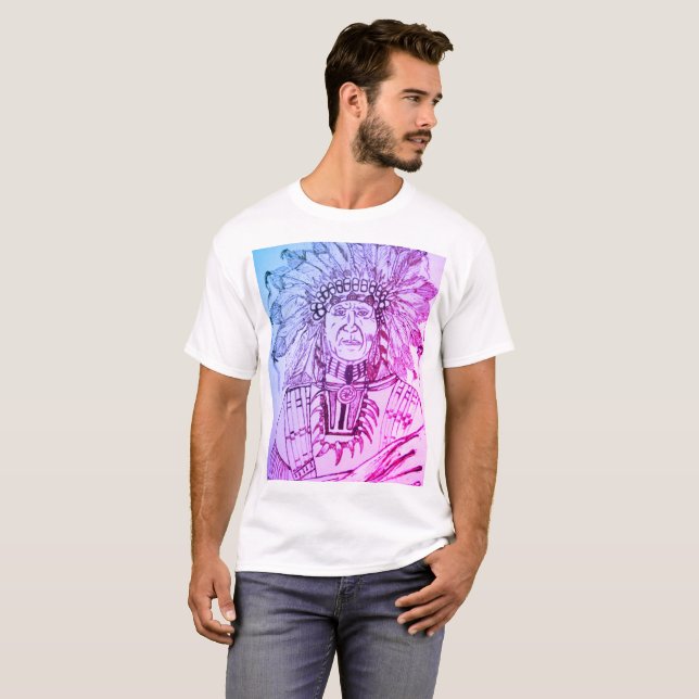 Inhemsk Henna-konst T-shirt (Hel framsida)