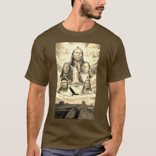 Inhemska amerikanska indiska hövrev målar Manar Br T Shirt