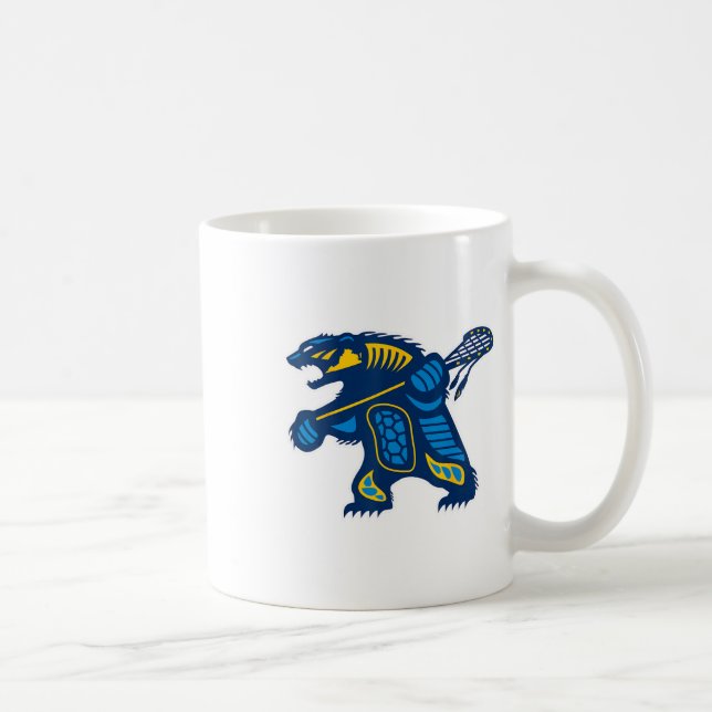 Inhemska Lacrosse Bear Kaffemugg (Höger)