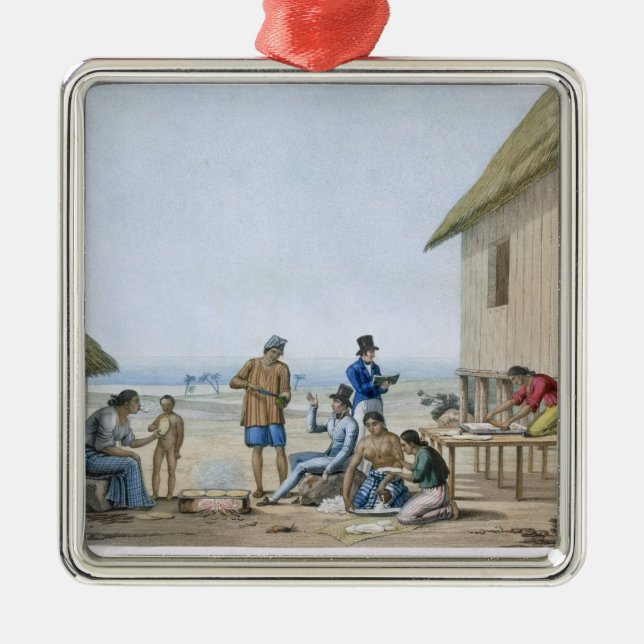 Inhemska ockupationar, Agagna, Guam, Philippines, Julgransprydnad Metall (Framsidan)