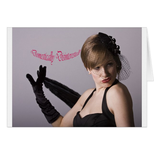 inhemska ointresserade hälsningskort (Framsidan Horizontal)