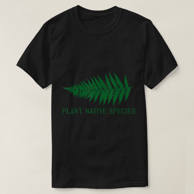 inhemska växter, pollineringsanläggningar, ferrovä t shirt (Design framsida)