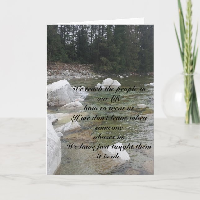 Inhemskt missbrukuppmuntrankort kort (Framsida)