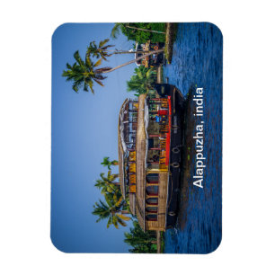 Inhysa fartyget i Alappuzha, Kerala, Indien Magnet