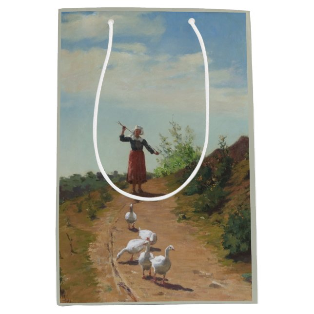 Inhysning av Gäss (av Paul Peel) hemma (Framsidan)