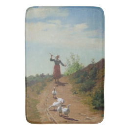 Inhysning av Gäss (av Paul Peel) hemma Badrumsmatta