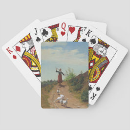 Inhysning av Gäss (av Paul Peel) hemma Casinokort