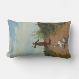 Inhysning av Gäss (av Paul Peel) hemma Lumbarkudde