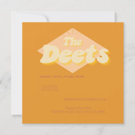 Inhysningskort för Terracotta Orange Inbjudningar