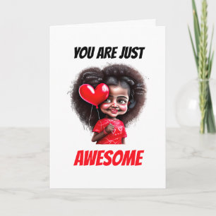 Inidan tjej Valentine-dagen du är fantastisk bff Helgkort