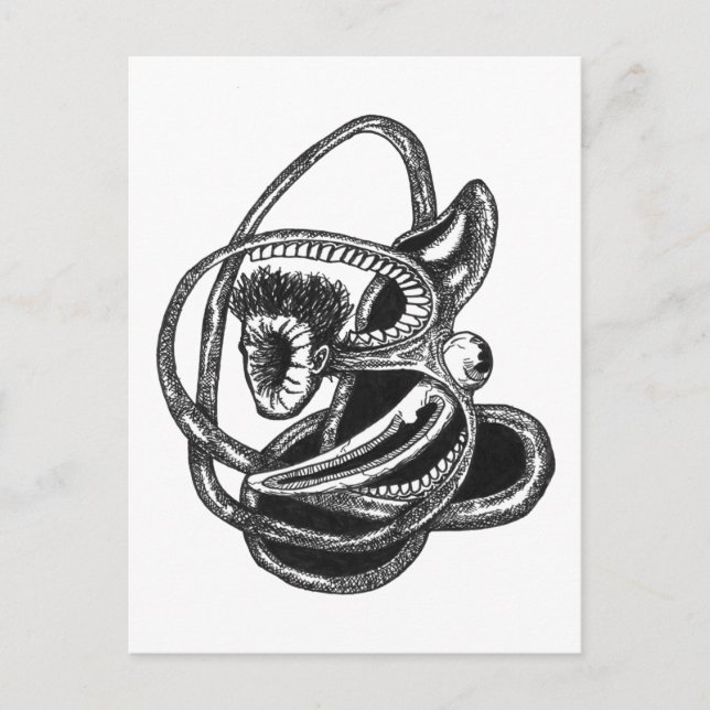 Inifrån och ut vykort (Framsida)